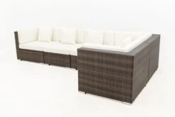 OUTFLEXX Loungemöbel-Set, 5 Pers, Braun Marmoriert, Polyrattan, Wasserfeste Kissenbox -Aerocove Gartenlounge Geschaft 10 16064 BOX A.jpg