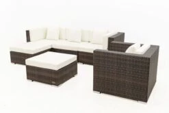 OUTFLEXX Loungemöbel-Set, Braun Marmoriert, Polyrattan, 5 Pers, Wasserfeste Kissenbox, Inkl. Beistelltisch -Aerocove Gartenlounge Geschaft 10 16065 BOX B.jpg