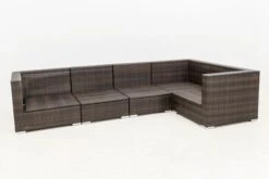OUTFLEXX Loungemöbel-Set, 5 Pers, Braun Marmoriert, Polyrattan, Wasserfeste Kissenbox -Aerocove Gartenlounge Geschaft 11 16064 BOX A.jpg