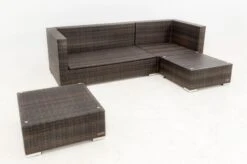 OUTFLEXX Loungemöbel-Set, Braun Marmoriert, 5 Pers, Polyrattan, Wasserfeste Kissenbox -Aerocove Gartenlounge Geschaft 11 16068 BOX A.jpg