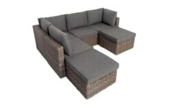 OUTFLEXX Loungegarnitur, Polyrattan/Teakholz, Tisch 160x90cm, Für 6 Personen, Wasserfeste Kissenbox -Aerocove Gartenlounge Geschaft 11 19394.jpg