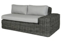 OUTFLEXX Ecklounge, Two Tone Grey, Polyrattan, 6 Personen, Inkl. Tisch/Hocker 90 X 90 Cm Und Polster In Grau -Aerocove Gartenlounge Geschaft 11 20907.jpg