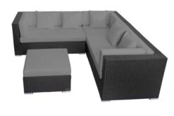 OUTFLEXX Loungemöbel-Set, Schwarz, Polyrattan, 6 Personen, Wasserfeste Kissenbox -Aerocove Gartenlounge Geschaft 12 18229 BOX A.jpg