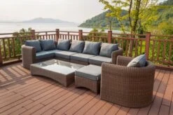 OUTFLEXX Loungegarnitur, Hellbraun, Polyrattan, 8tlg, 7 Personen, Inkl. Polster Und Kissen -Aerocove Gartenlounge Geschaft 12 20918.jpg