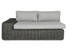 OUTFLEXX Ecklounge, Two Tone Grey, Polyrattan, 6 Personen, Inkl. Tisch/Hocker 90 X 90 Cm Und Polster In Grau -Aerocove Gartenlounge Geschaft 13 20907.jpg