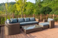 OUTFLEXX Loungegarnitur, Hellbraun, Polyrattan, 8tlg, 7 Personen, Inkl. Polster Und Kissen -Aerocove Gartenlounge Geschaft 13 20918.jpg