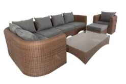 OUTFLEXX Loungegarnitur, Hellbraun, Polyrattan, 8tlg, 7 Personen, Inkl. Polster Und Kissen -Aerocove Gartenlounge Geschaft 17 20918.jpg