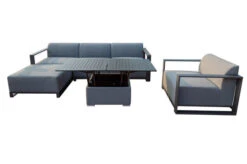 OUTFLEXX Loungeset, Flanelle, Alu/Sunbrella, Für 5 Personen, Höhenverstellbarer Loungetisch -Aerocove Gartenlounge Geschaft 19 21596.jpg