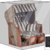 OUTFLEXX Premium Abdeckhaube Für Strandkörbe, Schwarz, Wasserbeständig, 137 X 107 X 177/142 Cm