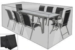 OUTFLEXX Premium Abdeckhaube Für Sitzgruppen, Schwarz, Wasserbeständig, 252 X 212 X 92 Cm