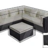 OUTFLEXX Premium Abdeckhaubenset, Für Lounge TheBox-A/-D: 18229/ 18230/ 18231/ 16069, Schwarz, Wasserbeständig