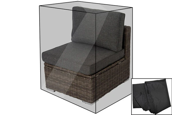 OUTFLEXX Premium Abdeckhaube, Für TheBox Mittelelement 18362-3, Schwarz, 73x85x68 Cm, Wasserbeständig 1 OUTFLEXX Premium Abdeckhaube, Für TheBox Mittelelement 18362-3, Schwarz, 73x85x68 Cm, Wasserbeständig