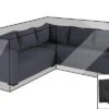 OUTFLEXX Premium Abdeckhaube, Für Lounge, Z.B. 18712/18716, Schwarz, L-Form, 242 X 245 X 66 Cm, Wasserbeständig