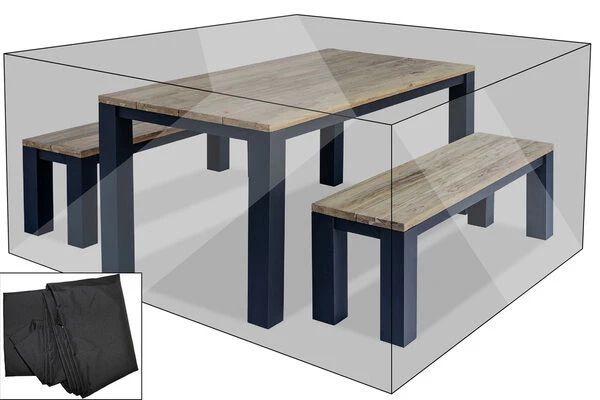 OUTFLEXX Premium Abdeckhaube Für Sitzgruppen Z.B. 20610/ 20614/ 20617, 165x180x75cm, Wasserbeständig, Schwarz 1 OUTFLEXX Premium Abdeckhaube Für Sitzgruppen Z.B. 20610/ 20614/ 20617, 165x180x75cm, Wasserbeständig, Schwarz