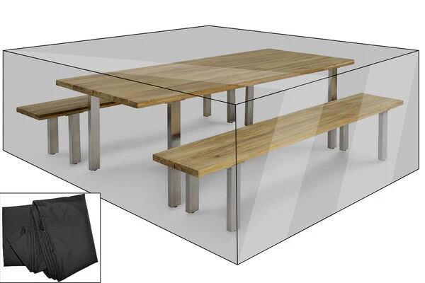 OUTFLEXX Premium Abdeckhaube Für Sitzgruppen Z.B. 20833/ 20127/ 20316, 244x185x75cm, Wasserbeständig, Schwarz 1 OUTFLEXX Premium Abdeckhaube Für Sitzgruppen Z.B. 20833/ 20127/ 20316, 244x185x75cm, Wasserbeständig, Schwarz