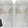 OUTFLEXX Premium Abdeckhaube Für 2er-Set Stühle 2035/ 2036/ 2402-S, Usw., Schwarz, 59x55x82/62 Cm, Wasserbeständig