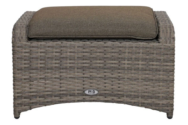 Ploß Rabida Hocker, Champagner-meliert, Polyrattan, 71x52x42 Cm, Zu Loungesessel, Inkl. Polster 3 Ploß Rabida Hocker, Champagner-meliert, Polyrattan, 71x52x42 Cm, Zu Loungesessel, Inkl. Polster – Bild 3