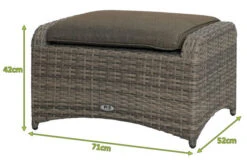 Ploß Rabida Hocker, Champagner-meliert, Polyrattan, 71x52x42 Cm, Zu Loungesessel, Inkl. Polster 16 Ploß Rabida Hocker, Champagner-meliert, Polyrattan, 71x52x42 Cm, Zu Loungesessel, Inkl. Polster -Aerocove Gartenlounge Geschaft 20169 05.jpg