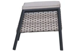 Ploß Louvra 2 Design-Fußhocker, Natur-anthrazit, Polyrattan, 59x55x46cm, Inkl. Polster -Aerocove Gartenlounge Geschaft 21623 3.jpg