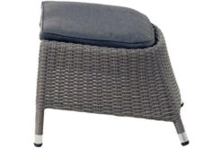 Ploß Vigo Fußhocker, Stahlgrau-meliert, Polyrattan, 56x54x40cm, Inkl. Polster -Aerocove Gartenlounge Geschaft 21632 3.jpg