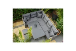 Ploß Vigo Dining-Lounge, Stahlgrau-meliert, Polyrattan, 7 Tlg., 5-6 Pers., 146x85cm, Inkl. Polster -Aerocove Gartenlounge Geschaft 21634 10.jpg