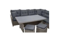 Ploß Vigo Dining-Lounge, Stahlgrau-meliert, Polyrattan, 7 Tlg., 5-6 Pers., 146x85cm, Inkl. Polster -Aerocove Gartenlounge Geschaft 21634 4.jpg