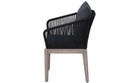 Ploß Arendal Diningsessel, Schwarz/grau, Rope/FSC-Akazie, 58,5x61,5x87cm, Inkl. Polster -Aerocove Gartenlounge Geschaft 21640 4.jpg