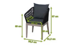 Ploß Arendal Diningsessel, Schwarz/grau, Rope/FSC-Akazie, 58,5x61,5x87cm, Inkl. Polster -Aerocove Gartenlounge Geschaft 21640 5.jpg