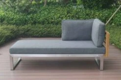OUTFLEXX Ecklounge, Natur/grau, Edelstahl/Teak, 4 Personen, Inklusive Tisch 110 X 60 Cm, Lehne Links 32 OUTFLEXX Ecklounge, Natur/grau, Edelstahl/Teak, 4 Personen, Inklusive Tisch 110 X 60 Cm, Lehne Links -Aerocove Gartenlounge Geschaft 21652 6.JPG