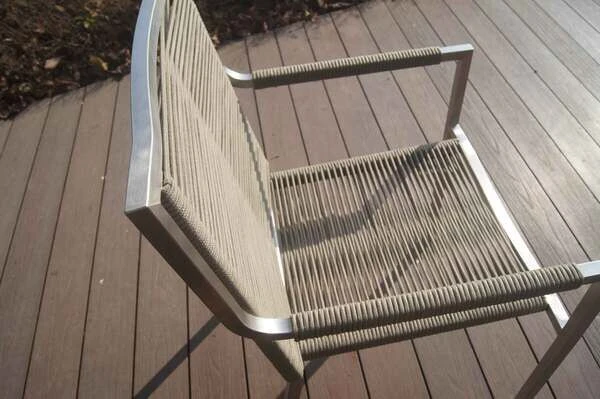 OUTFLEXX Stapelsessel, Grau, Edelstahl / Rope, 63x57x91 Cm 4 OUTFLEXX Stapelsessel, Grau, Edelstahl / Rope, 63x57x91 Cm – Bild 4