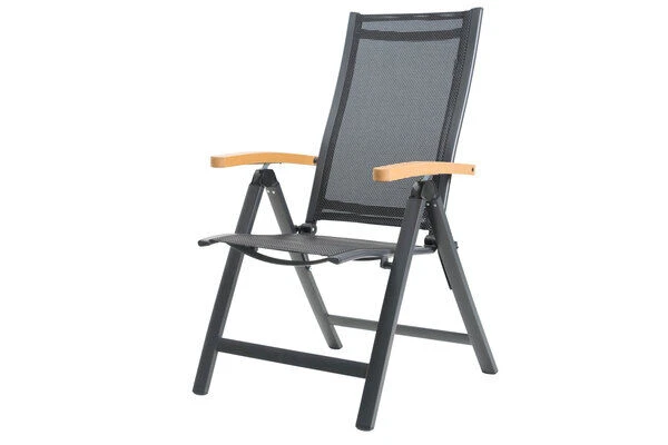 OUTFLEXX Multipositionssessel, Anthrazit Matt, Aluminium/Holzimitat, 67x58x107cm 1 OUTFLEXX Multipositionssessel, Anthrazit Matt, Aluminium/Holzimitat, 67x58x107cm