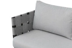 OUTFLEXX Ecklounge, Anthrazit Matt/hellgrau, Alu/Spuncrylic, 3-tlg., Tisch 76x76cm 4-5 Pers -Aerocove Gartenlounge Geschaft 21793 6.jpg