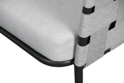 OUTFLEXX Ecklounge, Anthrazit Matt/hellgrau, Alu/Spuncrylic, 3-tlg., Tisch 76x76cm 4-5 Pers -Aerocove Gartenlounge Geschaft 21793 8.jpg