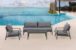 OUTFLEXX Monti Loungemöbel, Dunkelgrau, Alu/Teak/Keramikglas/Polyester, Für 4 Personen, Inkl. Loungetisch -Aerocove Gartenlounge Geschaft 21823 4.jpg