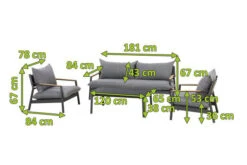 OUTFLEXX Monti Loungemöbel, Dunkelgrau, Alu/Teak/Keramikglas/Polyester, Für 4 Personen, Inkl. Loungetisch -Aerocove Gartenlounge Geschaft 21823 mass.jpg