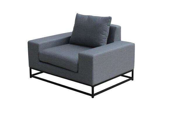 OUTFLEXX June Sessel, Schwarz/sooty, Alu/Sunbrella, 115 X 89 X 72 Cm 1 OUTFLEXX June Sessel, Schwarz/sooty, Alu/Sunbrella, 115 X 89 X 72 Cm