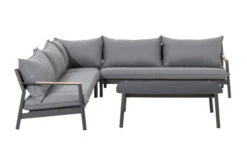 OUTFLEXX Monti Ecklounge, Dunkelgrau, Alu/FSC®-Teakholz/Polyester, 4-5 Personen, Inkl. Loungetisch Und Polster 7 OUTFLEXX Monti Ecklounge, Dunkelgrau, Alu/FSC®-Teakholz/Polyester, 4-5 Personen, Inkl. Loungetisch Und Polster -Aerocove Gartenlounge Geschaft 21927 3.jpg