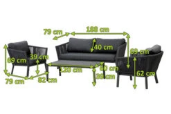 OUTFLEXX Meria Loungemöbel, Dunkelgrau, Alu/Rope/Polyester, Für 4 Personen, Inkl. Loungetisch Und Polster 9 OUTFLEXX Meria Loungemöbel, Dunkelgrau, Alu/Rope/Polyester, Für 4 Personen, Inkl. Loungetisch Und Polster -Aerocove Gartenlounge Geschaft 21928 mass.jpg