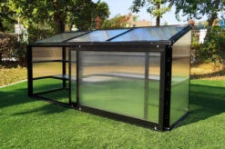 OUTFLEXX Gewächshaus, Schwarz, Alu/Polycarbonat, 186x61x86cm, Pulverbeschichtet -Aerocove Gartenlounge Geschaft 22271 3.jpg