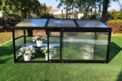 OUTFLEXX Gewächshaus, Schwarz, Alu/Polycarbonat, 186x61x86cm, Pulverbeschichtet -Aerocove Gartenlounge Geschaft 22271 8.jpg