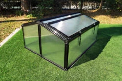 OUTFLEXX Gewächshaus, Schwarz, Alu/Polycarbonat, 120x90x57cm, Pulverbeschichtet -Aerocove Gartenlounge Geschaft 22272 8.jpg