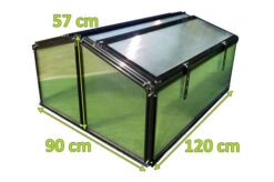 OUTFLEXX Gewächshaus, Schwarz, Alu/Polycarbonat, 120x90x57cm, Pulverbeschichtet -Aerocove Gartenlounge Geschaft 22272 mass.jpg