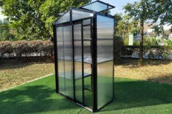 OUTFLEXX Gewächshaus, Schwarz, Alu/Polycarbonat, 111x61x175cm, Pulverbeschichtet -Aerocove Gartenlounge Geschaft 22273 7.jpg