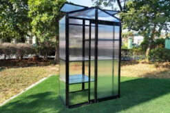 OUTFLEXX Gewächshaus, Schwarz, Alu/Polycarbonat, 111x61x175cm, Pulverbeschichtet -Aerocove Gartenlounge Geschaft 22273 9.jpg