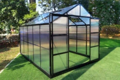 OUTFLEXX Gewächshaus, Schwarz, Alu/Polycarbonat, 311x250x228cm, Pulverbeschichtet -Aerocove Gartenlounge Geschaft 22278 6.jpg