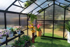 OUTFLEXX Gewächshaus, Schwarz, Alu/Polycarbonat, 311x250x228cm, Pulverbeschichtet -Aerocove Gartenlounge Geschaft 22278 8.jpg