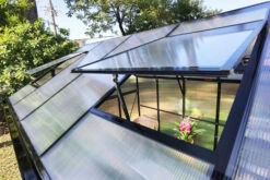 OUTFLEXX Gewächshaus, Schwarz, Alu/Polycarbonat, 433x250x228cm, Pulverbeschichtet 21 OUTFLEXX Gewächshaus, Schwarz, Alu/Polycarbonat, 433x250x228cm, Pulverbeschichtet -Aerocove Gartenlounge Geschaft 22280 11.jpg