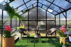 OUTFLEXX Gewächshaus, Schwarz, Alu/Polycarbonat, 433x250x228cm, Pulverbeschichtet 17 OUTFLEXX Gewächshaus, Schwarz, Alu/Polycarbonat, 433x250x228cm, Pulverbeschichtet -Aerocove Gartenlounge Geschaft 22280 7.jpg