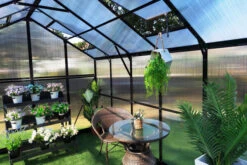 OUTFLEXX Gewächshaus, Schwarz, Alu/Polycarbonat, 494x250x228cm, Pulverbeschichtet -Aerocove Gartenlounge Geschaft 22281 11.jpg