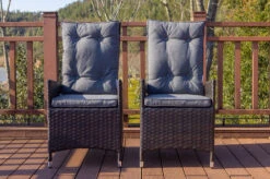 OUTFLEXX 2er Set Dining Sessel, Schwarz, Polyrattan, Je 55 X 65 X 112 Cm, Rücken Stufenlos Verstellbar -Aerocove Gartenlounge Geschaft 22284 2.jpg